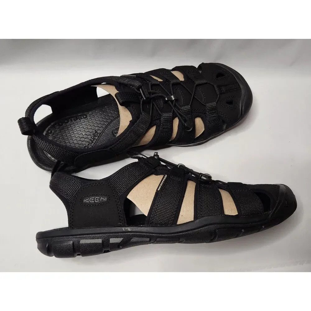 KEEN Clearwater CNX Men’s Sandals 10.5 Triple Black Waterproof